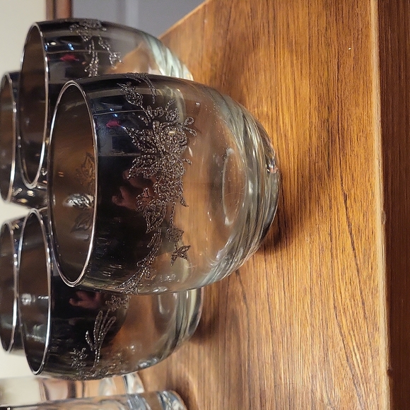 VTG Dorothy Thorpe silver rim glassware - Picture 2 of 4